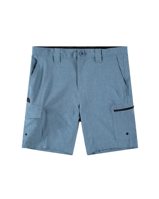 Men's 20" Breakwall Quick-Dry Hybrid Short  - Heather Blue sold by Body Glove