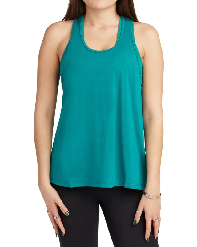 Inhale Racerback Tank Top  - Green sold by Body Glove
