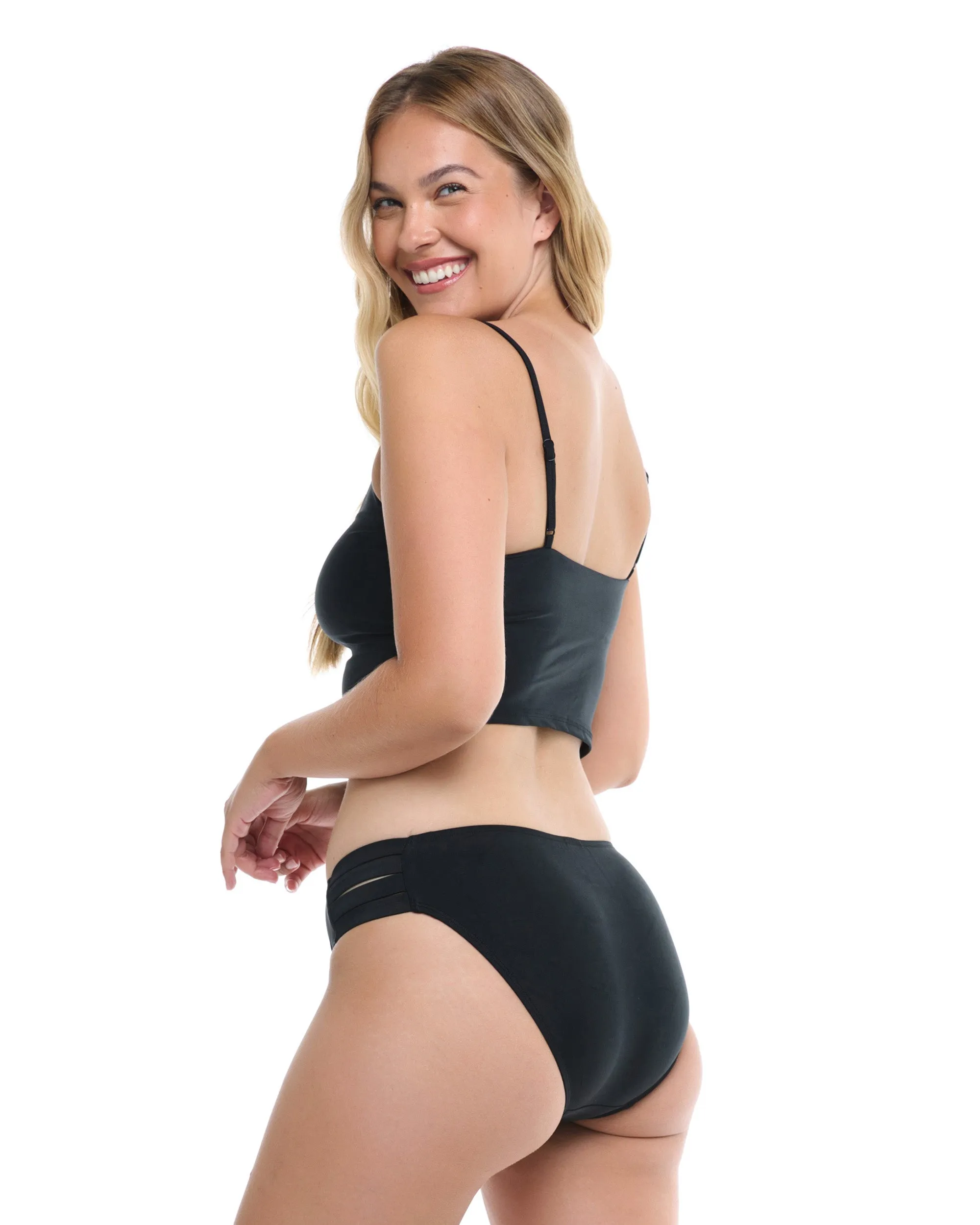 Smoothies Nuevo Contempo Swim Bottom - Black sold by Body Glove