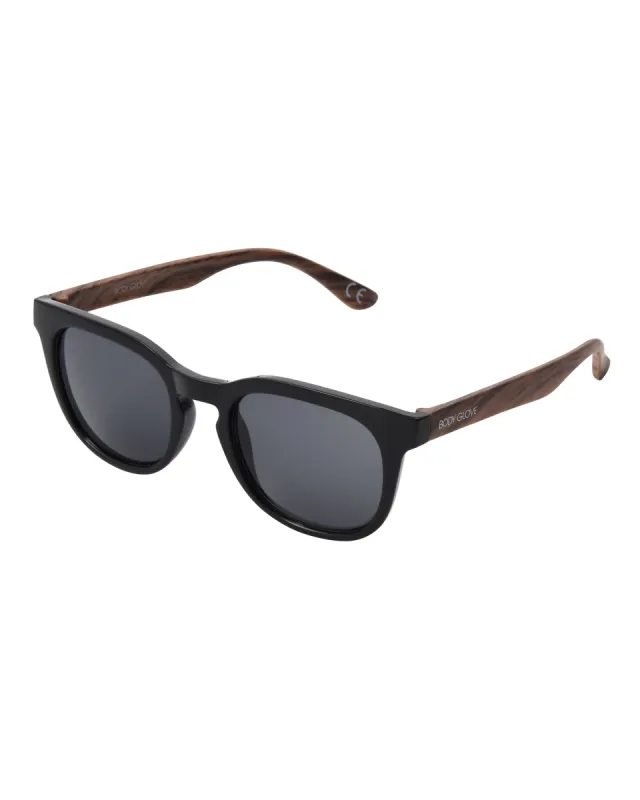 Maxwell Square Sunglasses - Black/Dark Wood sold by Body Glove