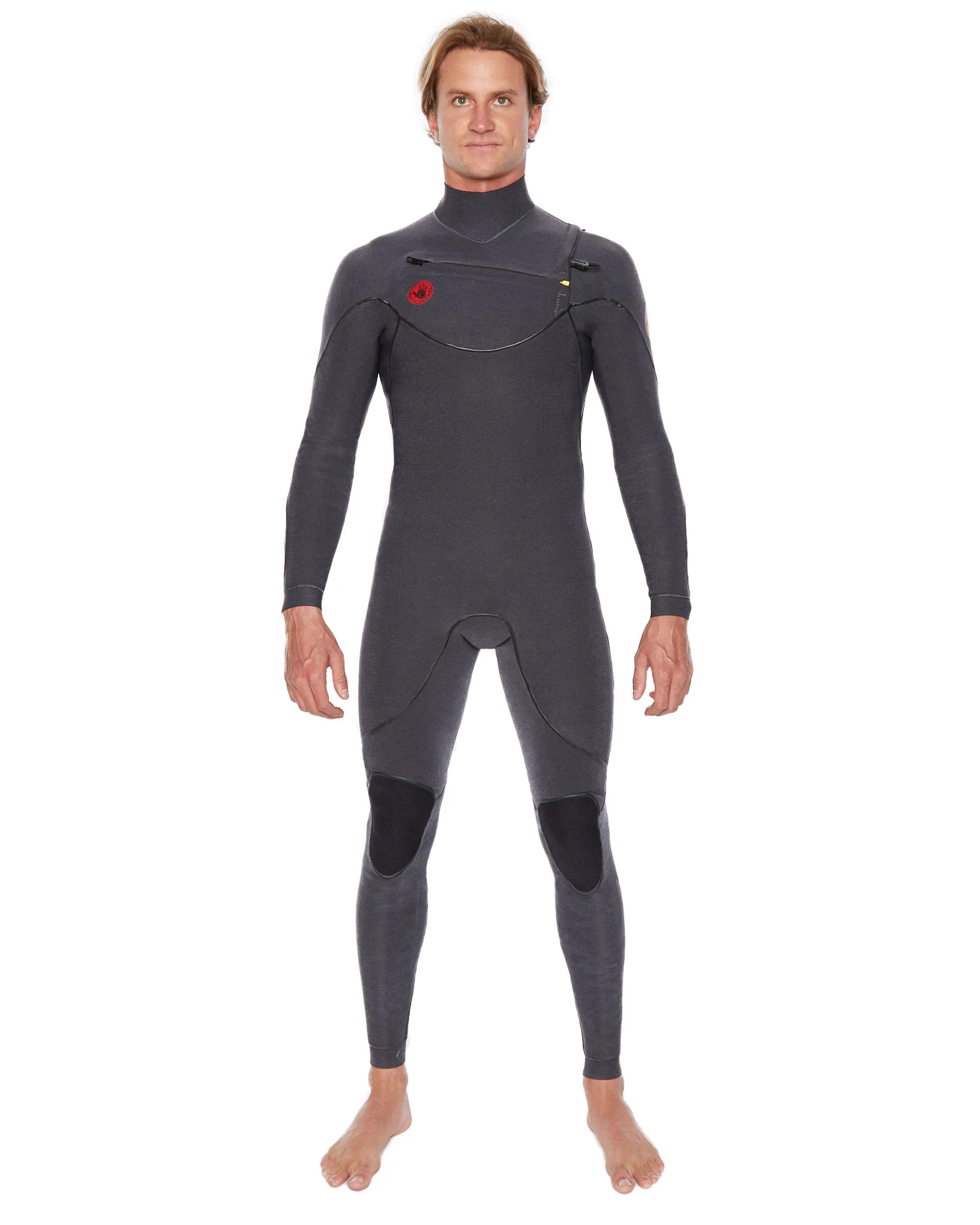 Red Cell 2mm Slant-Zip Men's Fullsuit - Black Heather sold by Body Glove