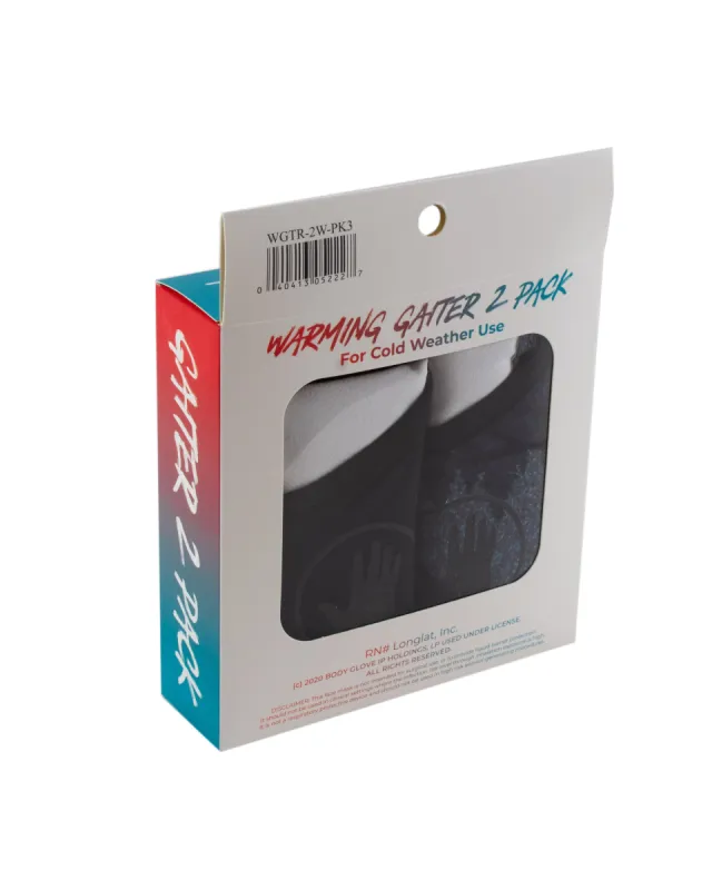 2-Pack Women's Warming Gaiter Face Masks - Black/BlackGrey sold by Body Glove