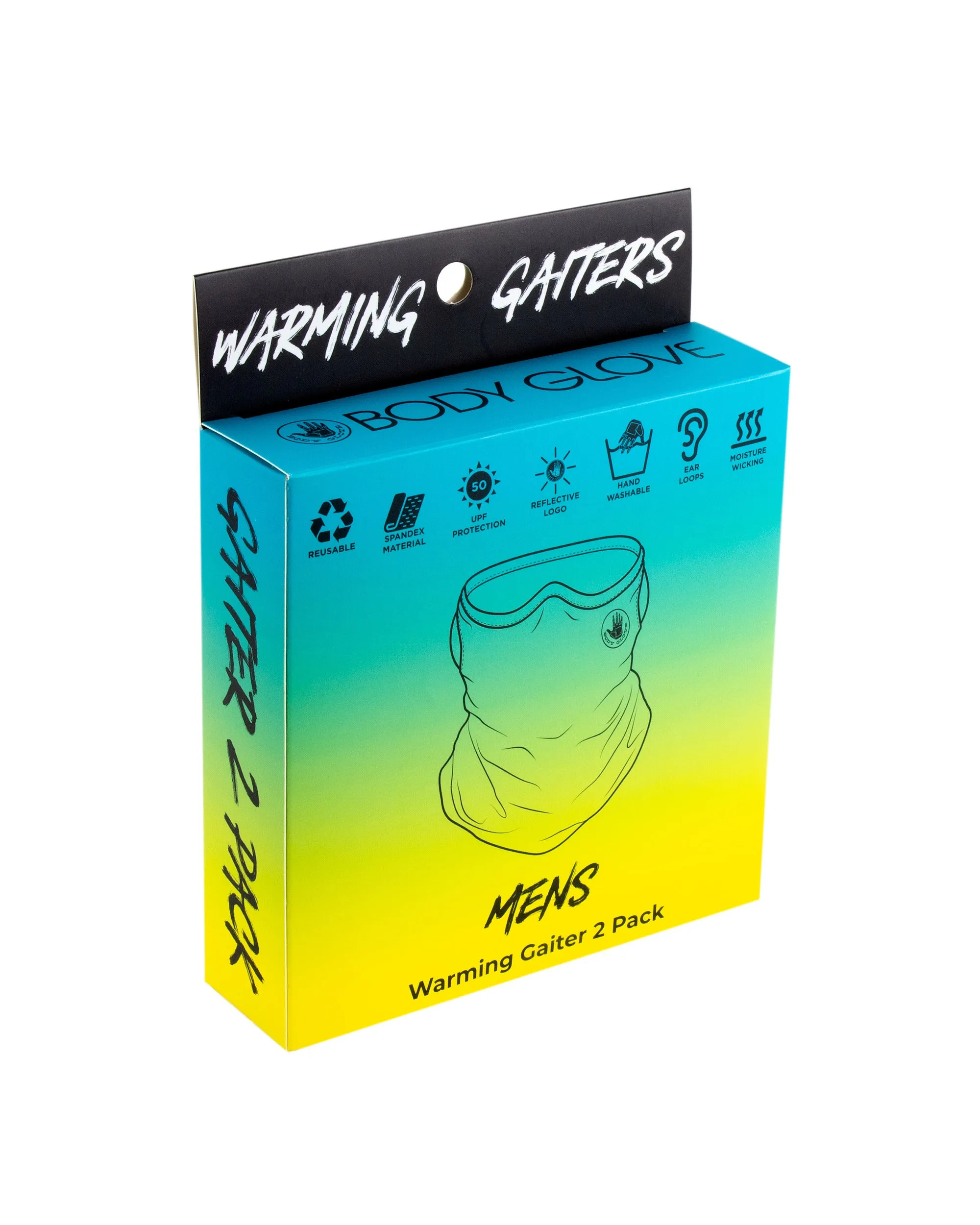 2-Pack Men's Warming Gaiter Face Masks - Black/Topo sold by Body Glove product image thumbnail 2