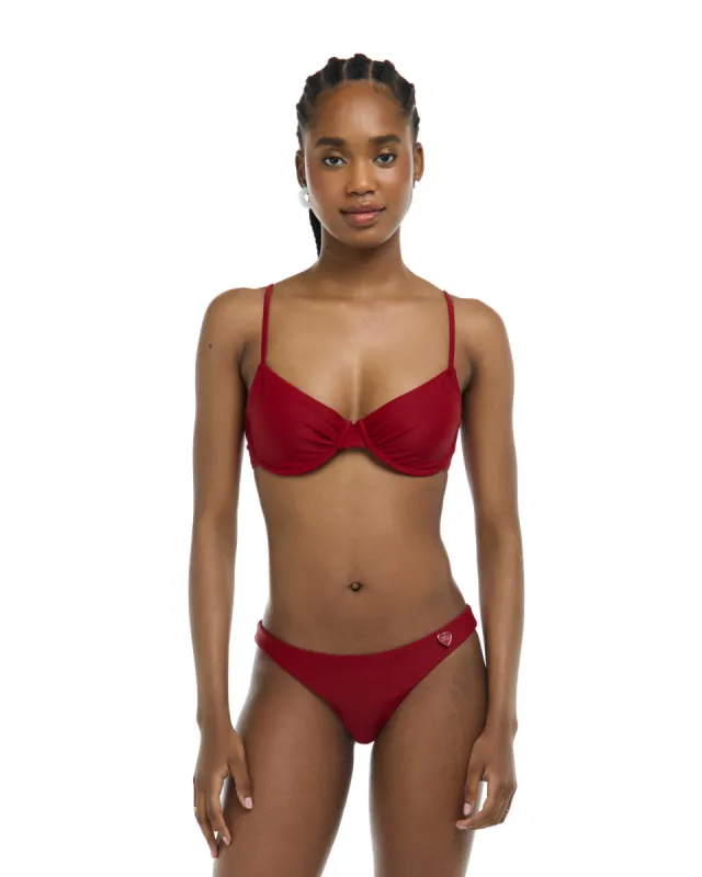 Smoothies Alice Underwire Bikini Top - Cranberry sold by Body Glove