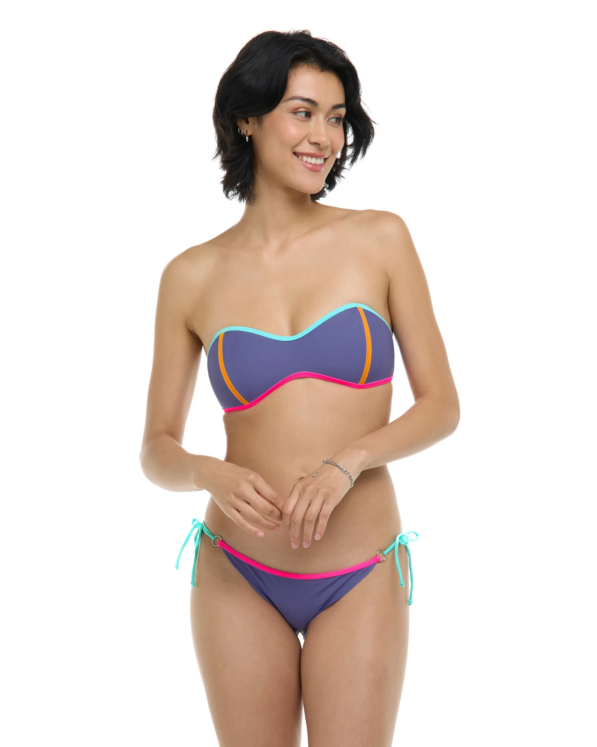 Vibration Tainted Love Retro Bandeau Top- Iris sold by Body Glove product image thumbnail 4