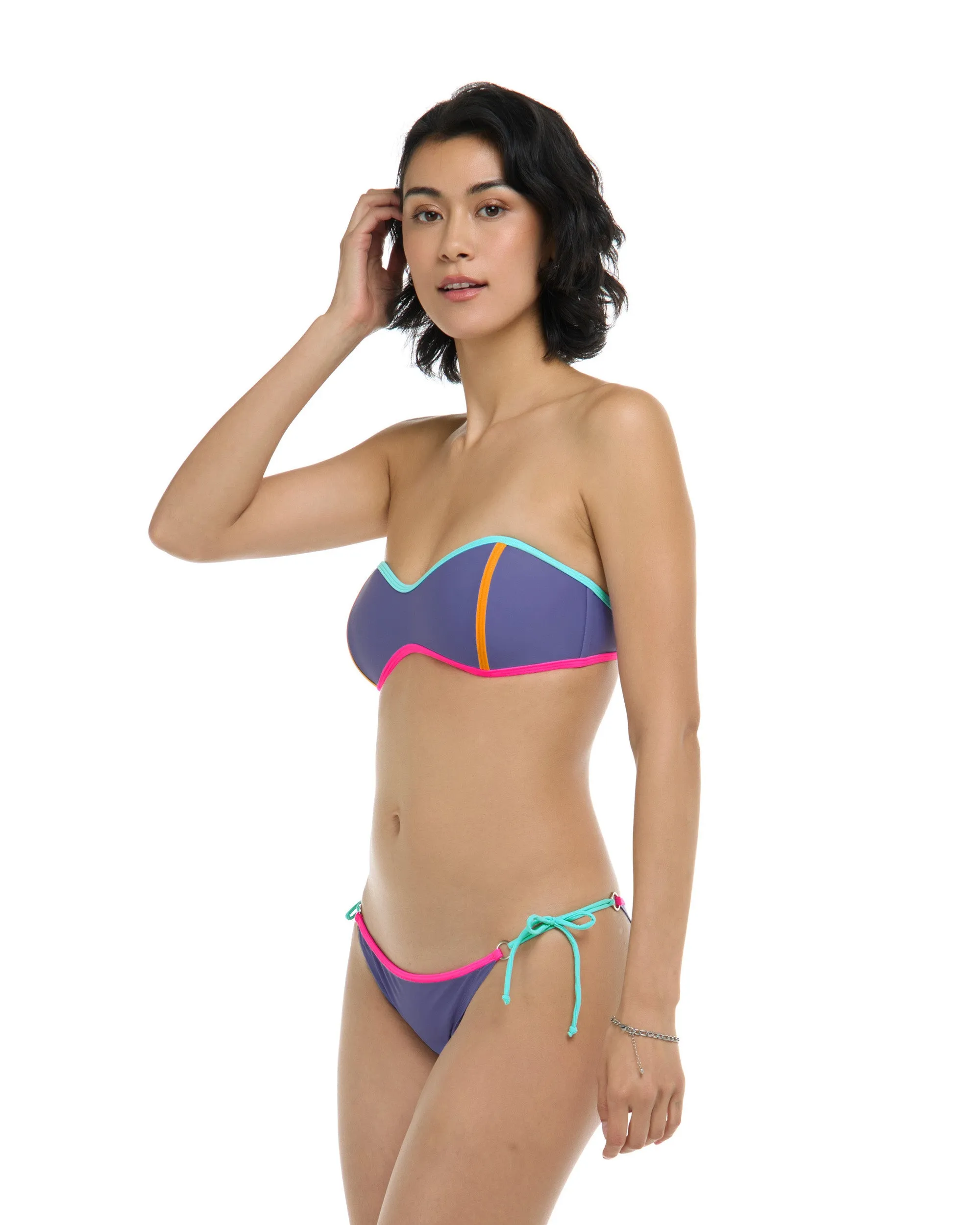 Vibration Tainted Love Retro Bandeau Top- Iris sold by Body Glove product image thumbnail 3