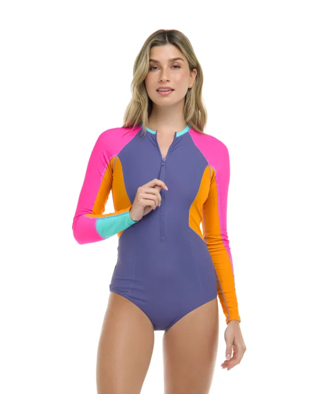 Vibration Journey One-Piece Swimsuit - Iris sold by Body Glove