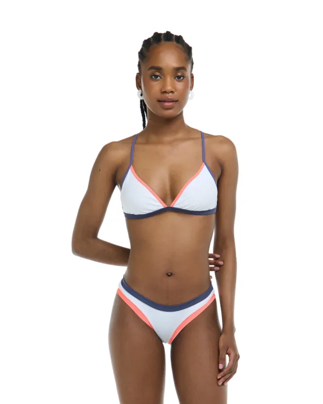 Vibration Evelyn Fixed Triangle Bikini Top - Snow / Vibration sold by Body Glove