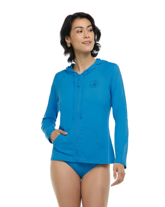 Smoothies Barbara Hoodie Rashguard - Wave sold by Body Glove