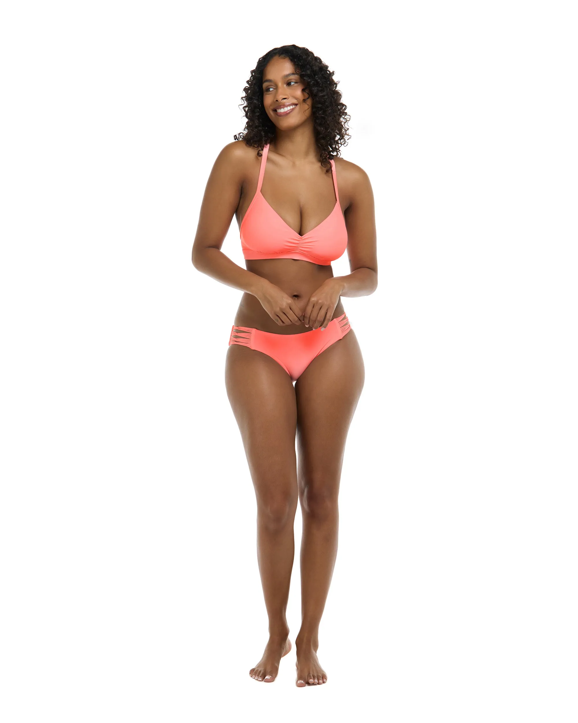 Smoothies Drew D-F Cup Swim Top - Coral sold by Body Glove product image thumbnail 4