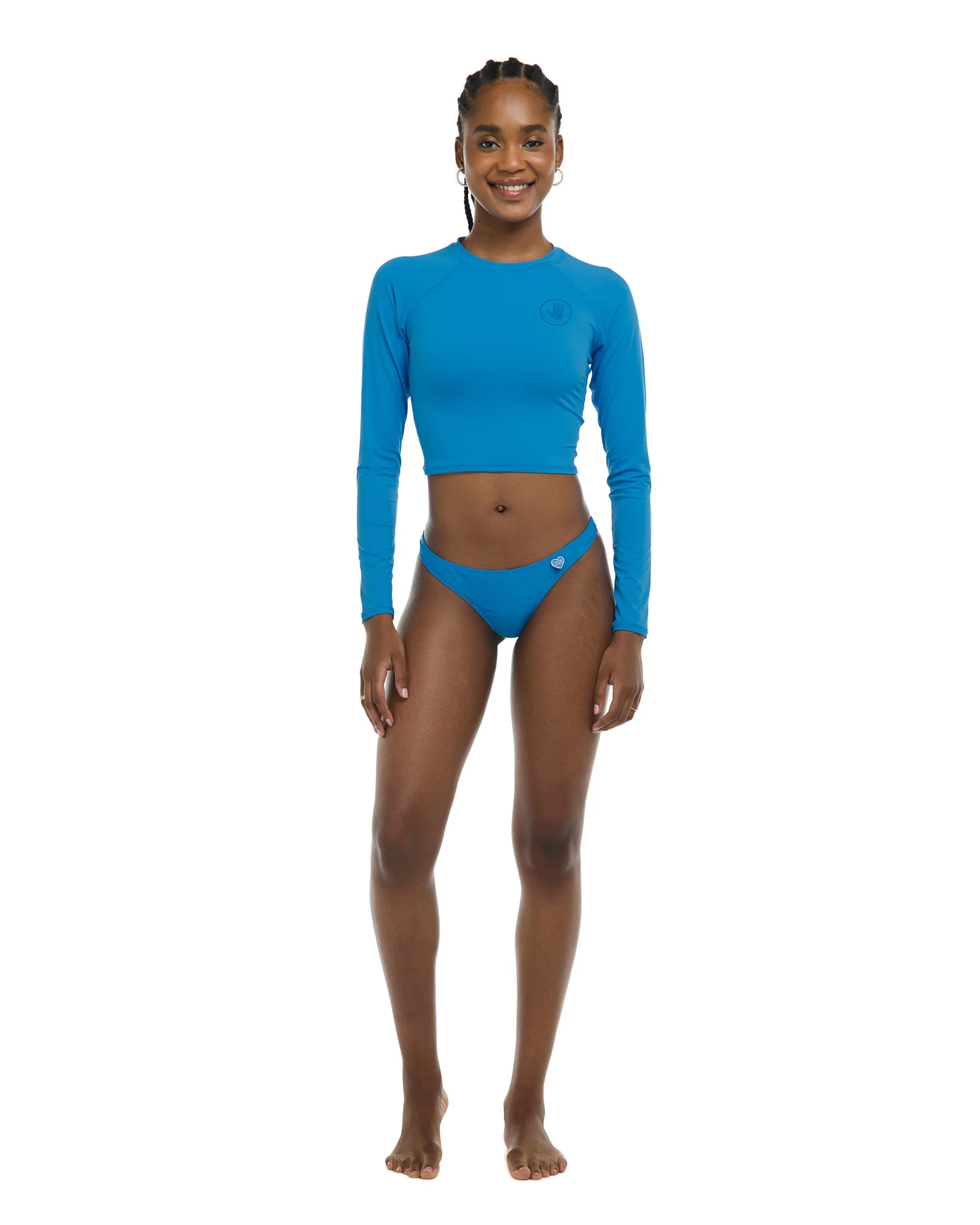 Smoothies Let It Be Crop Rashguard - Wave sold by Body Glove product image thumbnail 4