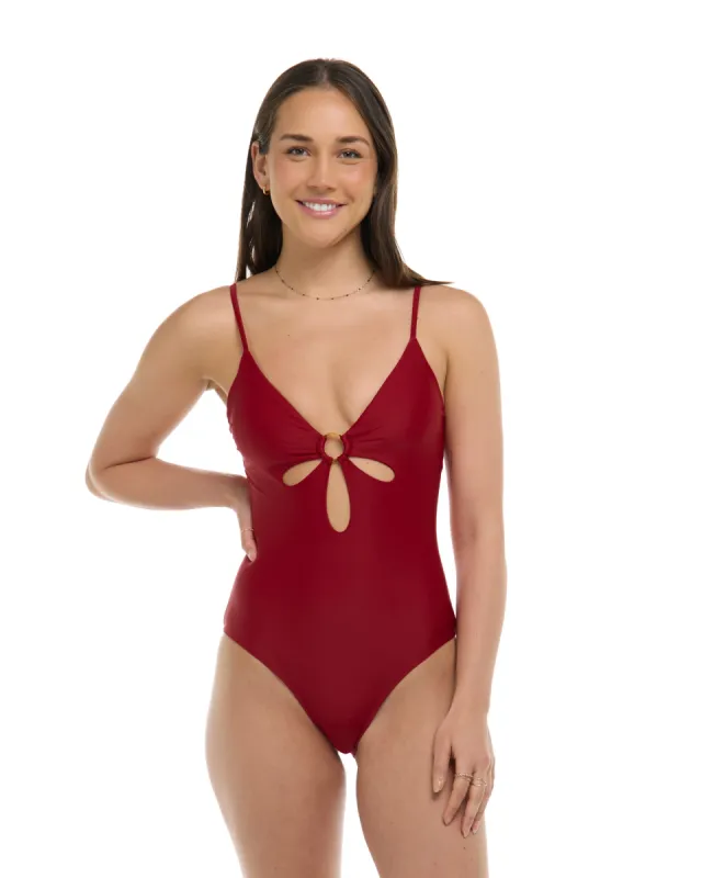 Smoothies Maddie One-Piece Tank Swimsuit - Cranberry sold by Body Glove