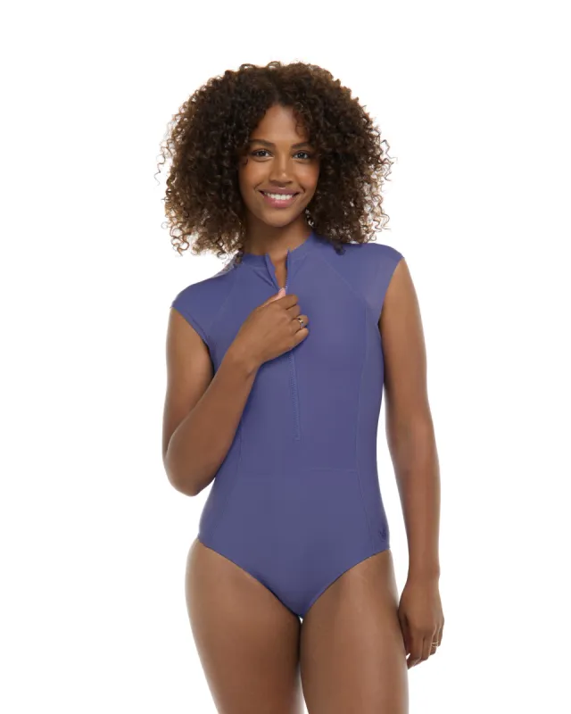 Smoothies Manny One-Piece Swimsuit - Iris sold by Body Glove
