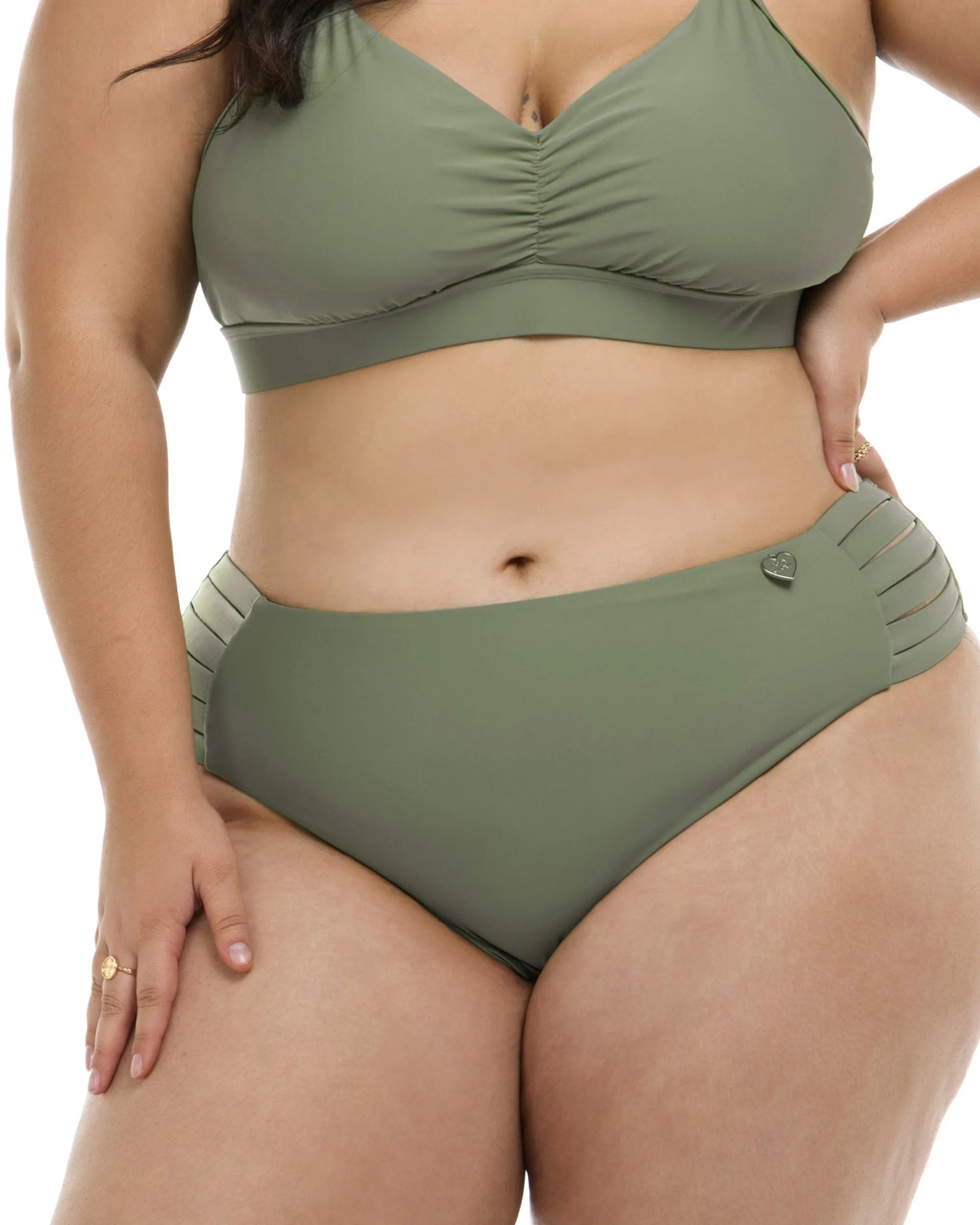 Smoothies Retro Plus Size Swim Bottom - Cactus sold by Body Glove