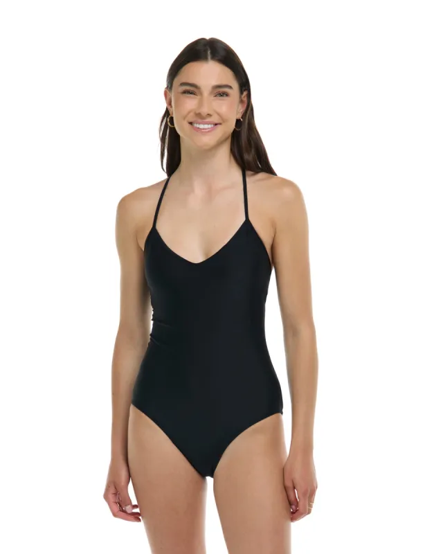 Smoothies Sandbar One-Piece Tank - Black sold by Body Glove
