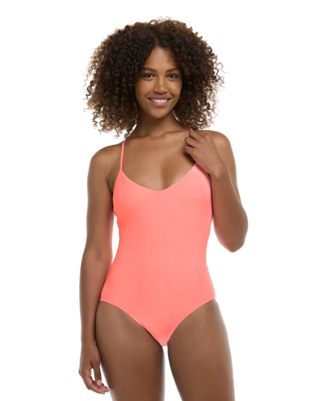 Smoothies Sandbar One-Piece Tank - Coral made by Body Glove