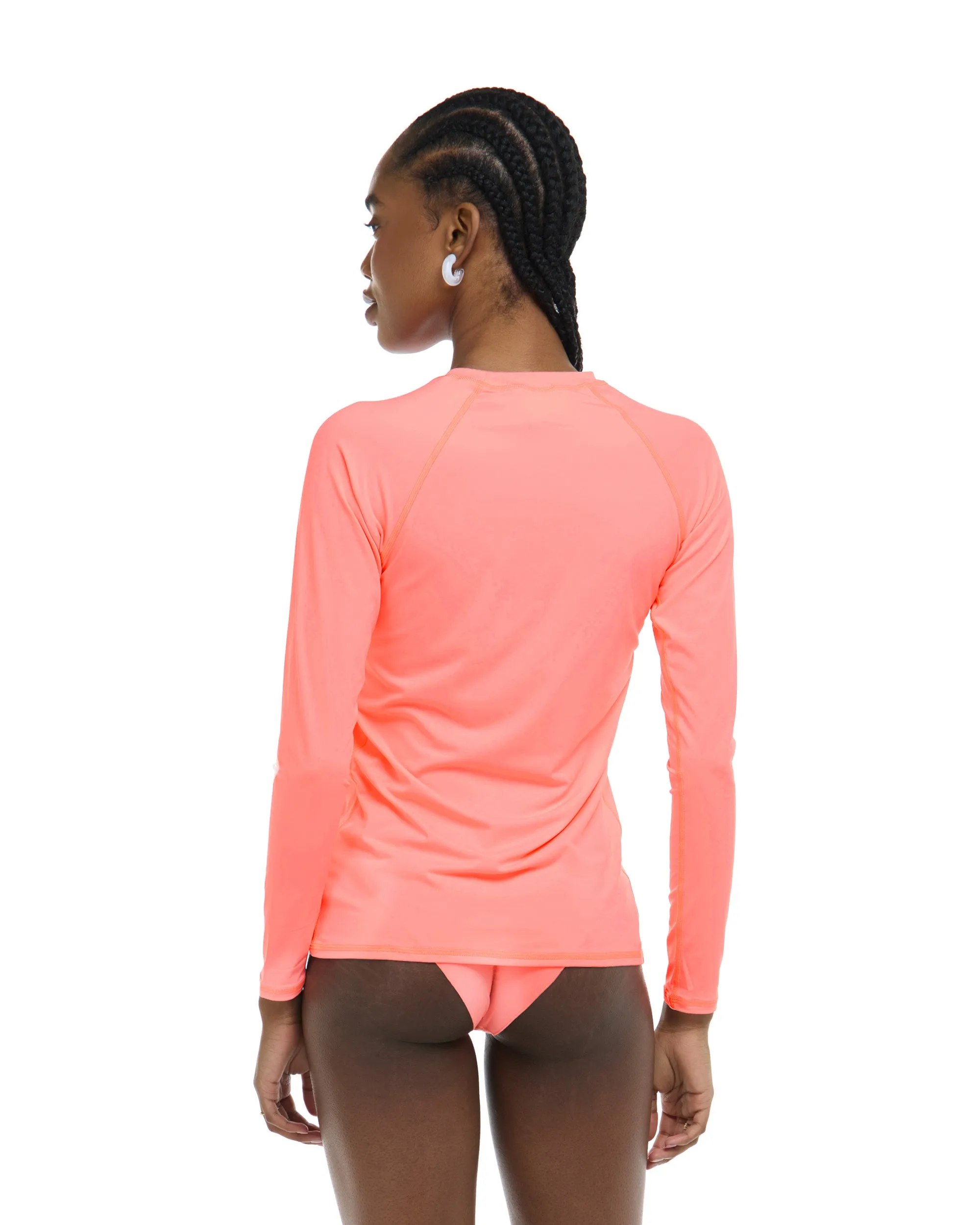Smoothies Sleek Long Sleeve Rashguard - Coral sold by Body Glove product image thumbnail 2