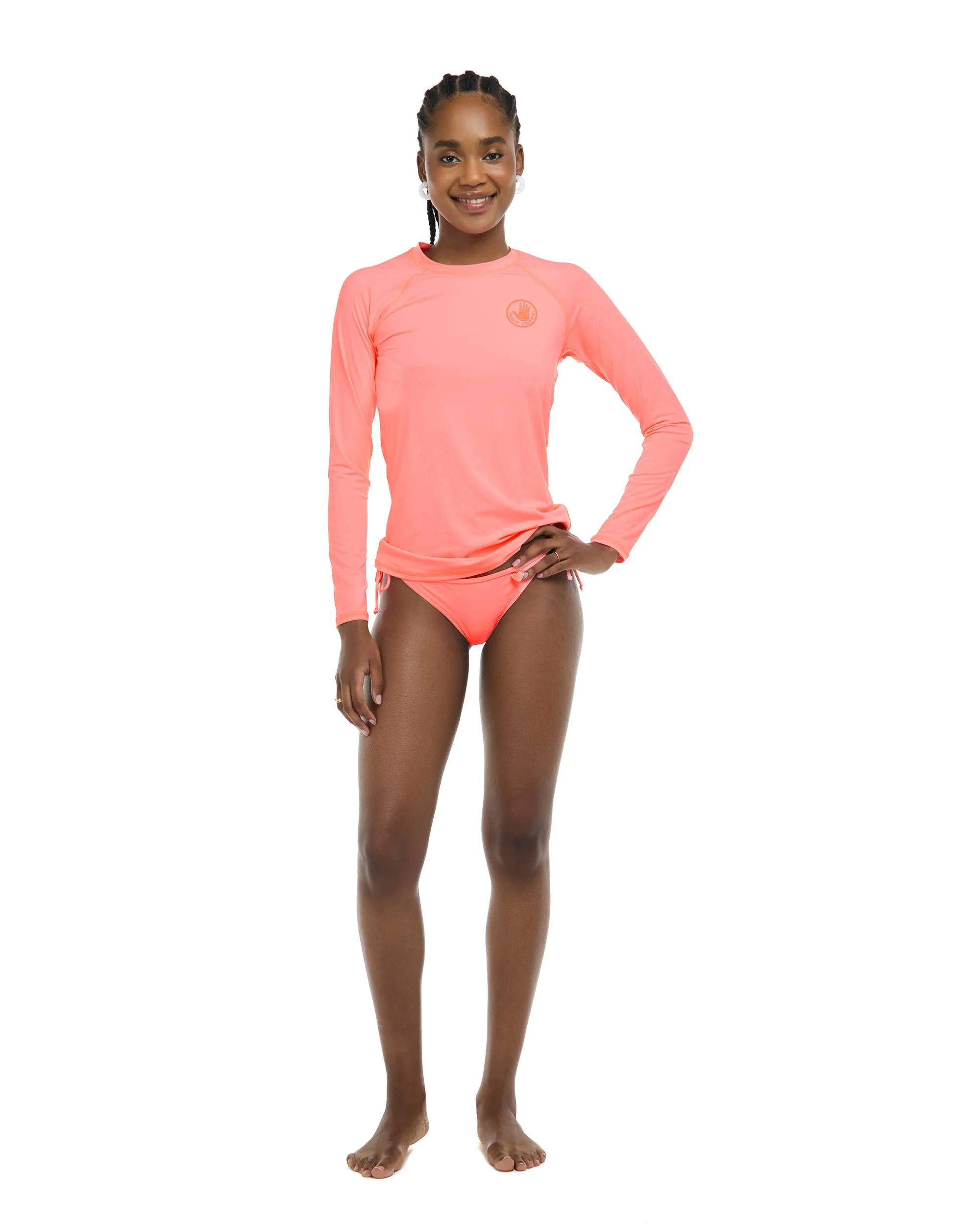 Smoothies Sleek Long Sleeve Rashguard - Coral sold by Body Glove product image thumbnail 4