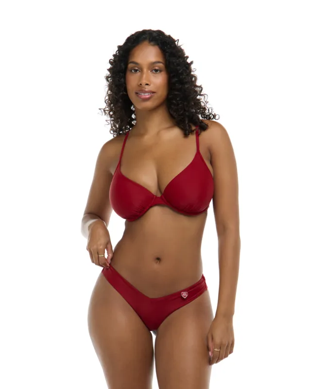Smoothies Solo D-F Cup Bikini Top - Cranberry sold by Body Glove