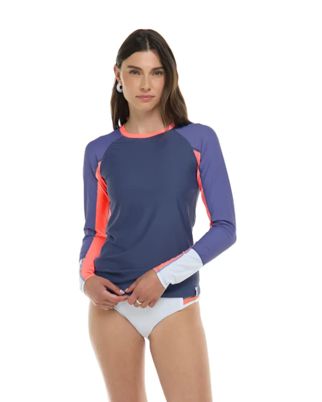 Vibration Sleek Long Sleeve Rashguard - Snow / Vibration sold by Body Glove
