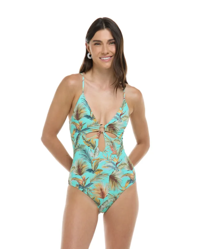 Molokini Maddie One-Piece Tank Swimsuit - Sea Mist / Molokini sold by Body Glove