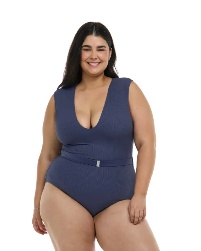 Ibiza Ezry Plus Size One-Piece Swimsuit - Dusk made by Body Glove