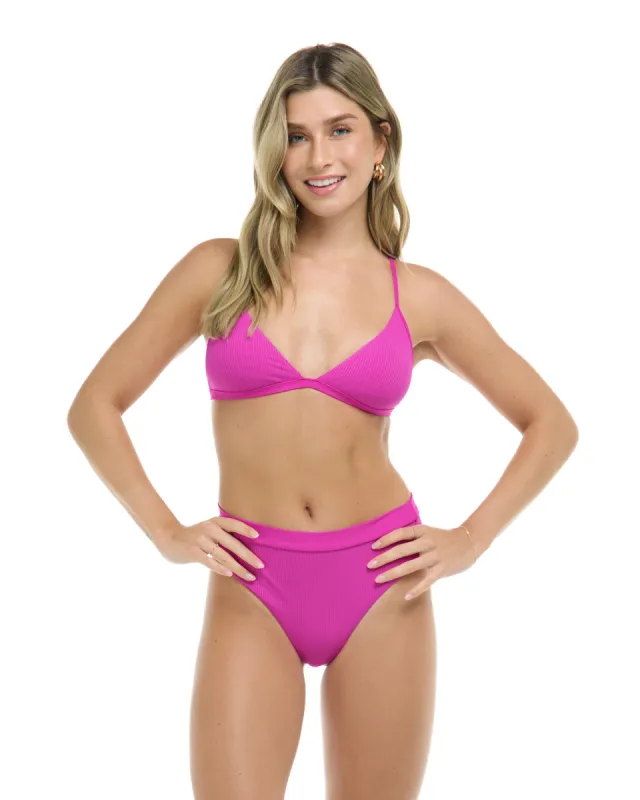 Ibiza Evelyn Fixed Triangle Bikini Top - Fuchsia sold by Body Glove