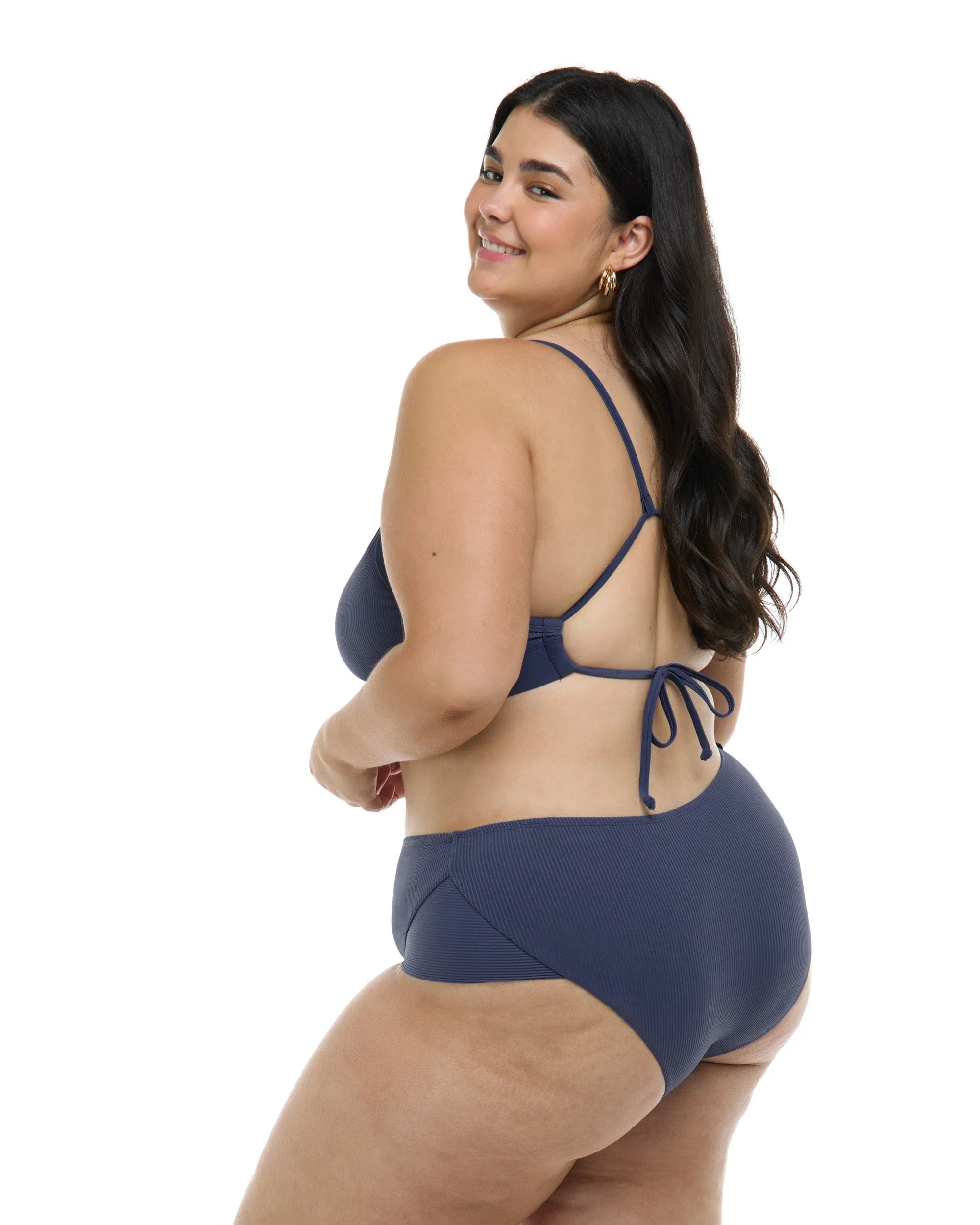 Ibiza Coco Plus Size High Waisted Bikini Bottom - Dusk sold by Body Glove product image thumbnail 4