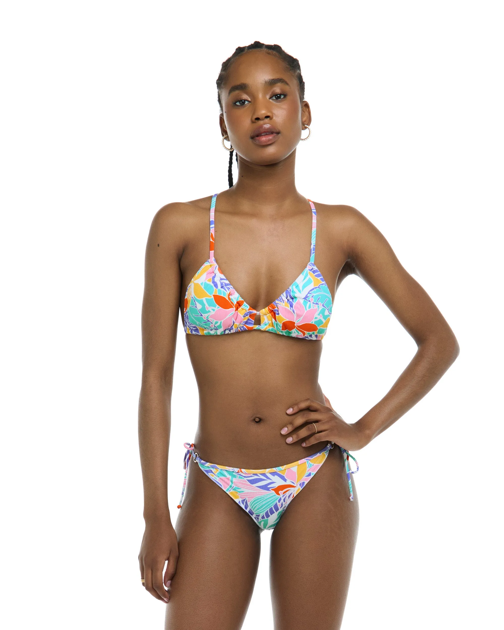 Floret Kenna Triangle Slider Bikini Top - Multi / Floret sold by Body Glove