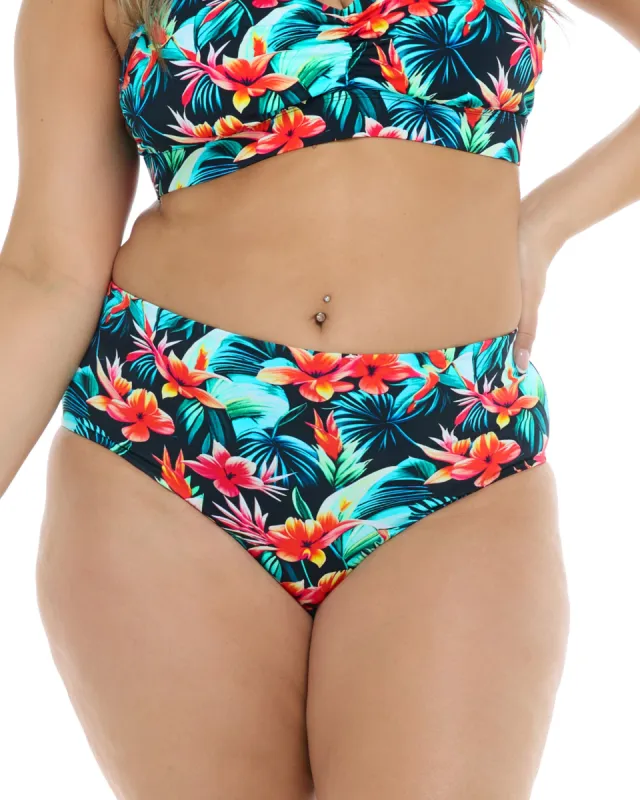 Colola High Tide Plus Size Swim Bottom - Colola / Black sold by Body Glove