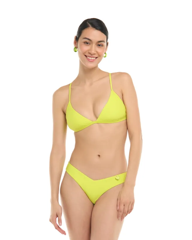 Smoothies Evelyn Fixed Triangle Bikini Top - Key Lime sold by Body Glove