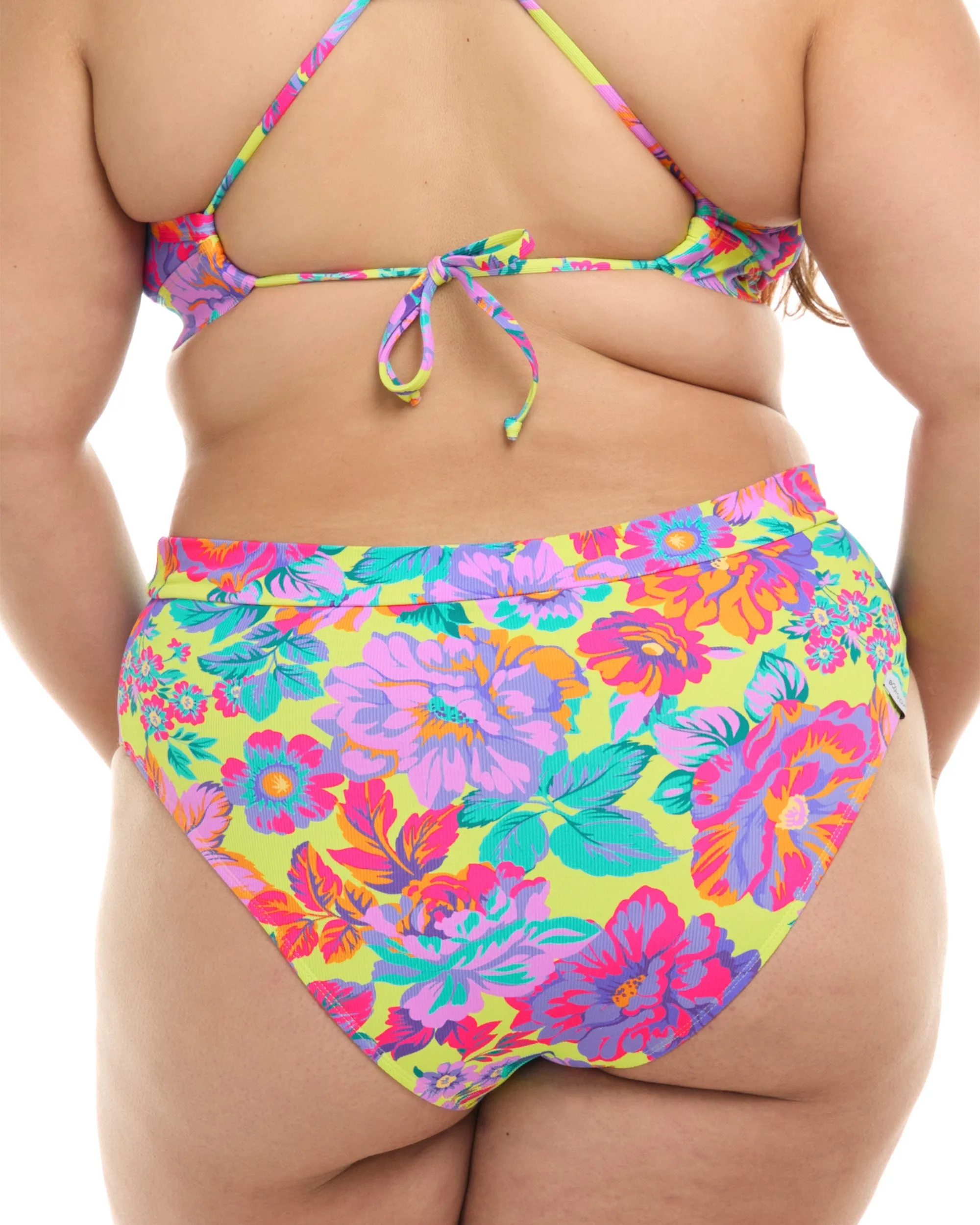 Romy Marlee Plus Size High-Waist Bikini Bottom - Key Lime sold by Body Glove product image thumbnail 2