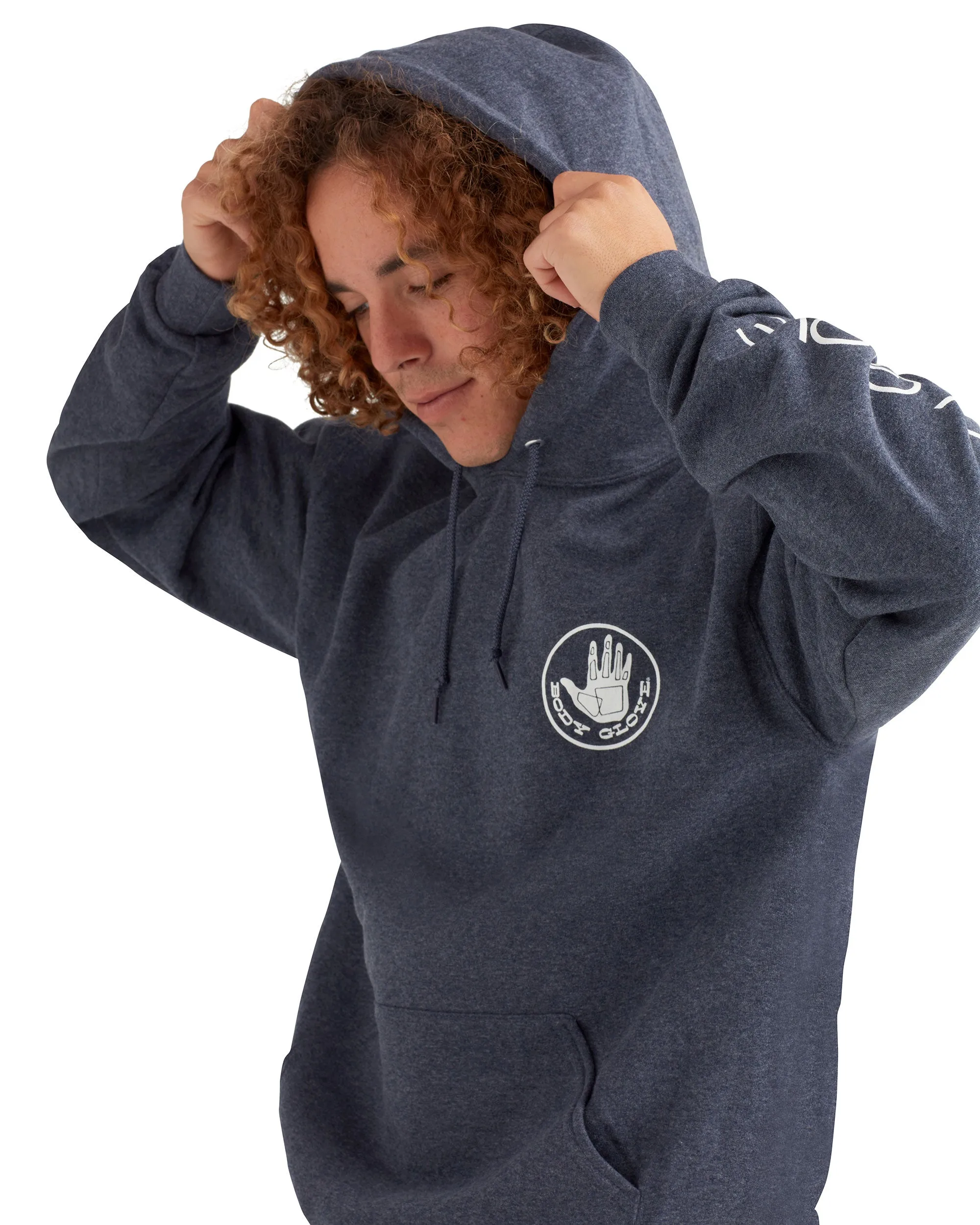 Heritage Pullover Fleece Hoodie - Navy Heather sold by Body Glove product image thumbnail 3