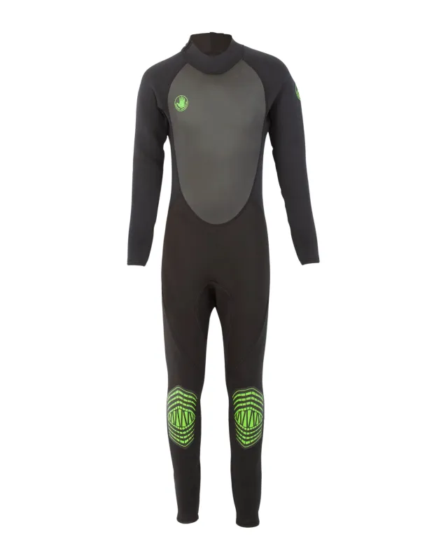 Junior Pro 3 Back Zip Fullsuit 3/2mm - Black sold by Body Glove