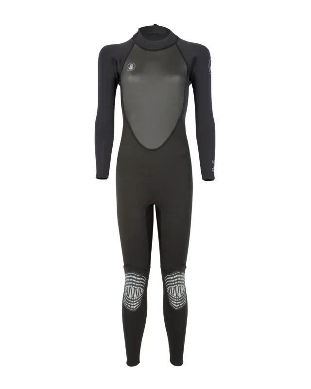 Women's Pro 3 Back Zip Fullsuit 3/2mm - Black sold by Body Glove