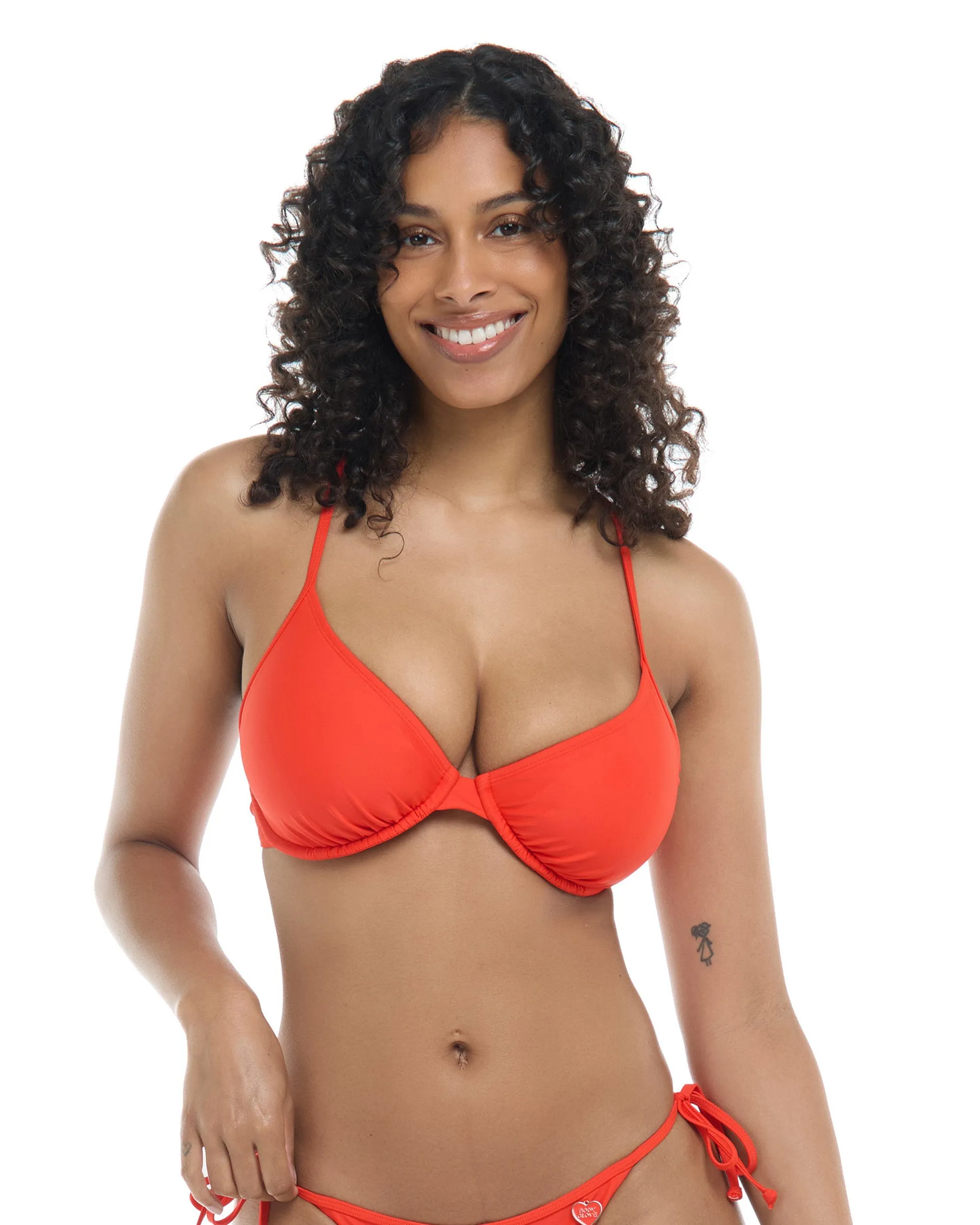 Smoothies Solo D-F Cup Bikini Top - Poppy sold by Body Glove