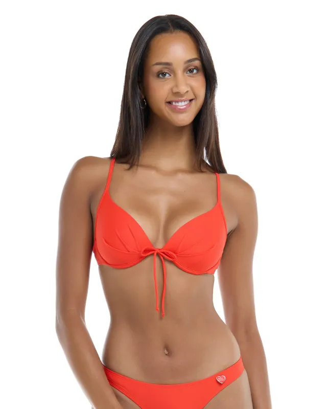 Smoothies Greta Underwire Bikini Top - Poppy sold by Body Glove