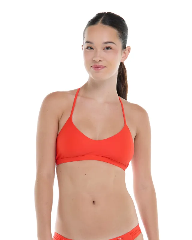 Smoothies Ruth Fixed Triangle Swim Top - Poppy sold by Body Glove