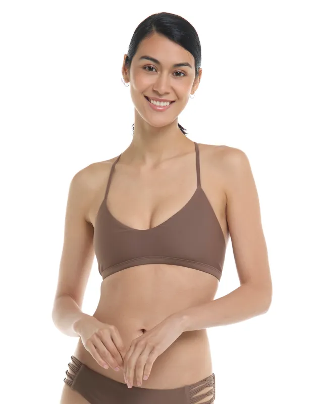 Smoothies Ruth Fixed Triangle Swim Top - Latte sold by Body Glove