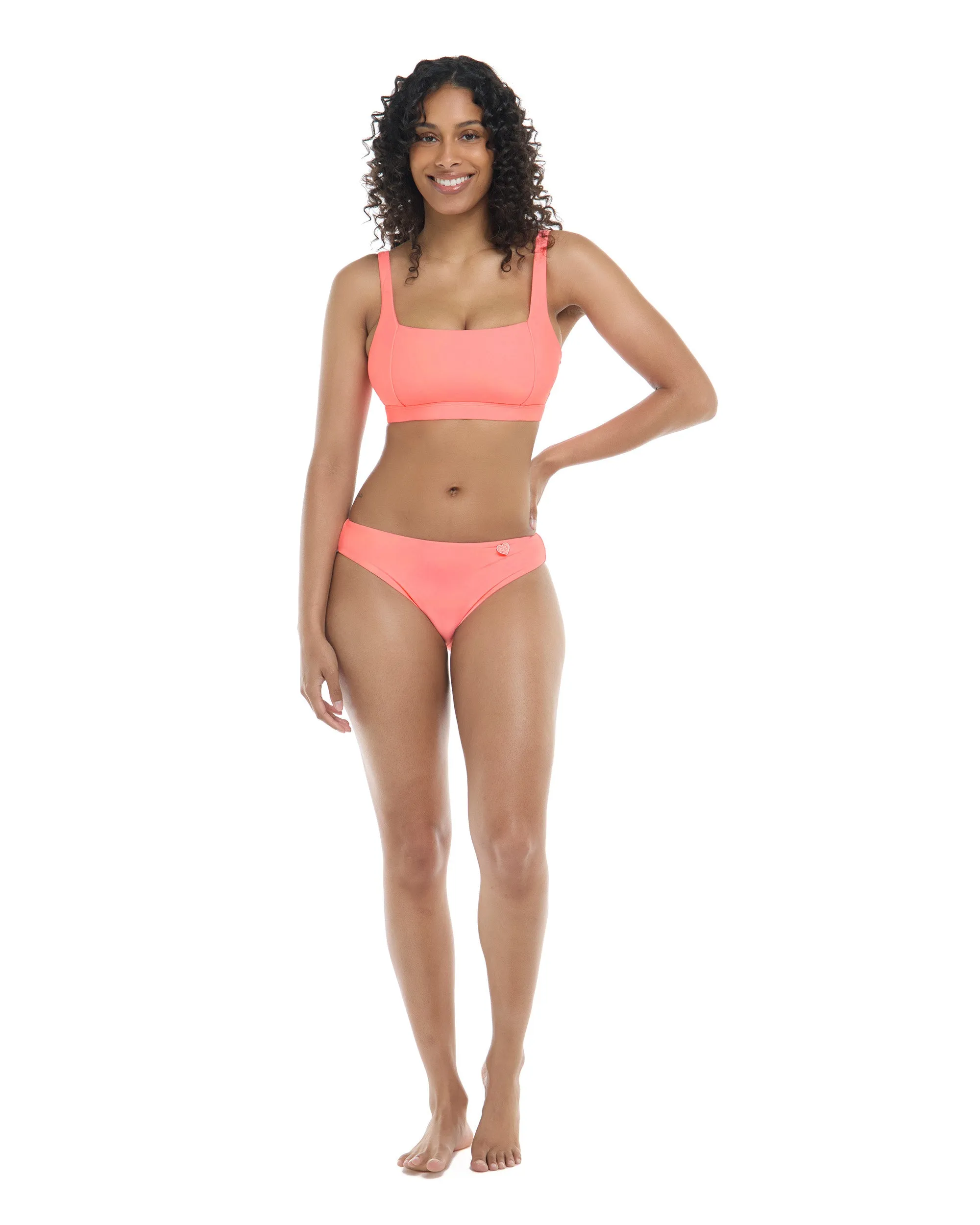 Smoothies Edi Square Neck D-F Cup Bikini Top - Coral sold by Body Glove product image thumbnail 4