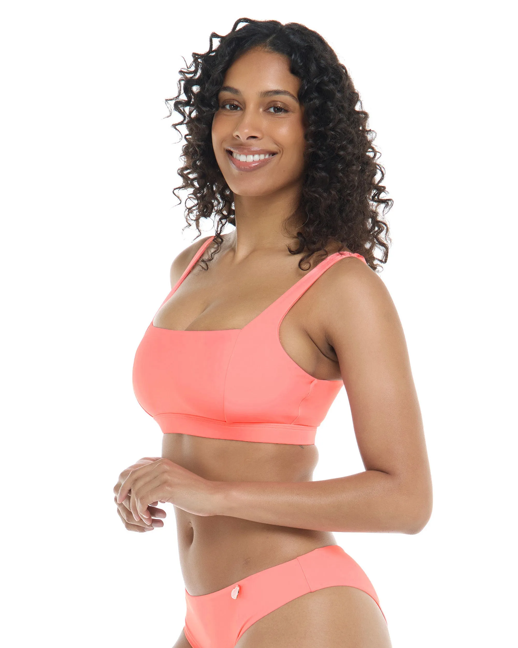 Smoothies Edi Square Neck D-F Cup Bikini Top - Coral sold by Body Glove product image thumbnail 3