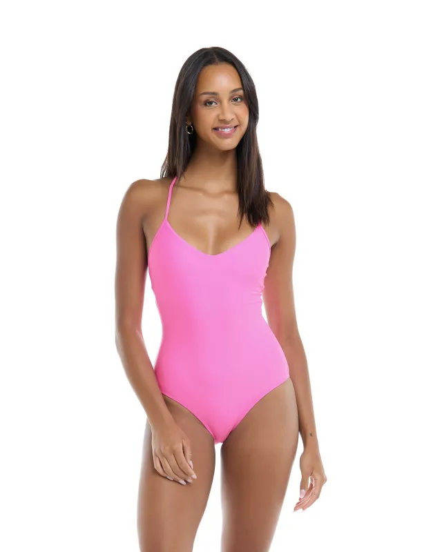 Smoothies Sandbar One-Piece Swimsuit - Sugar Plum sold by Body Glove