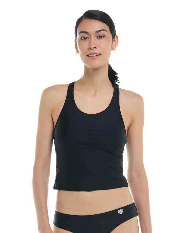 Smoothies Reva Crop Top - Black sold by Body Glove
