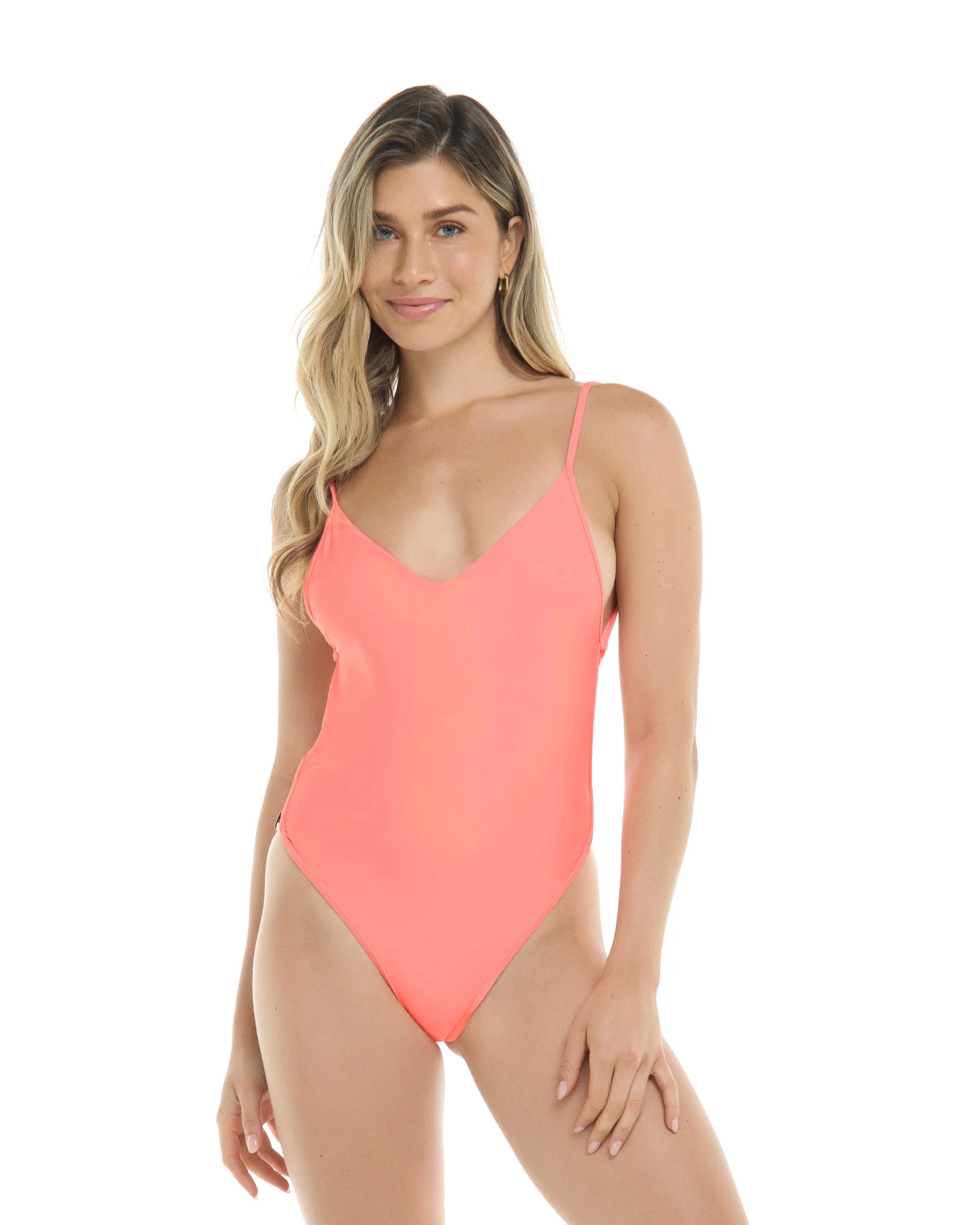 Smoothies Claire One-Piece Swimsuit - Coral sold by Body Glove