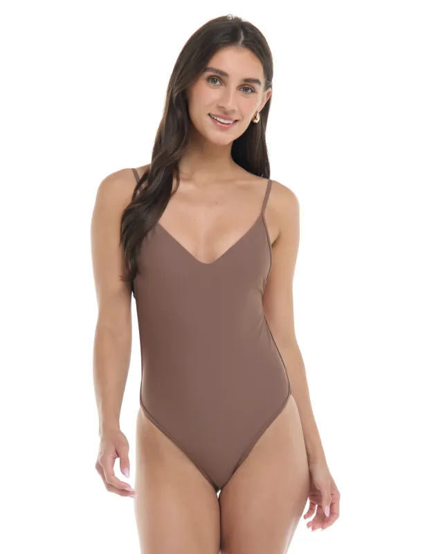 Smoothies Claire One-Piece Swimsuit - Latte sold by Body Glove