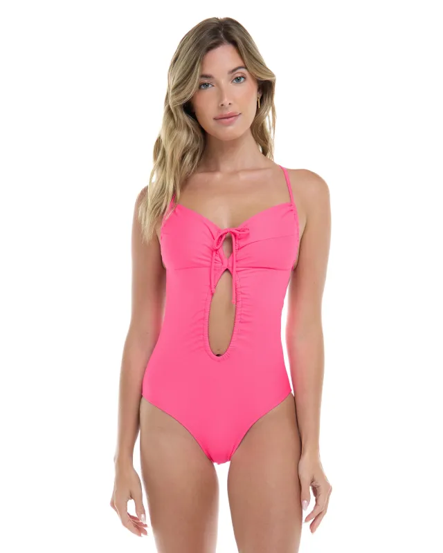 Smoothies Selena One-Piece Swimsuit - Bubble Gum sold by Body Glove
