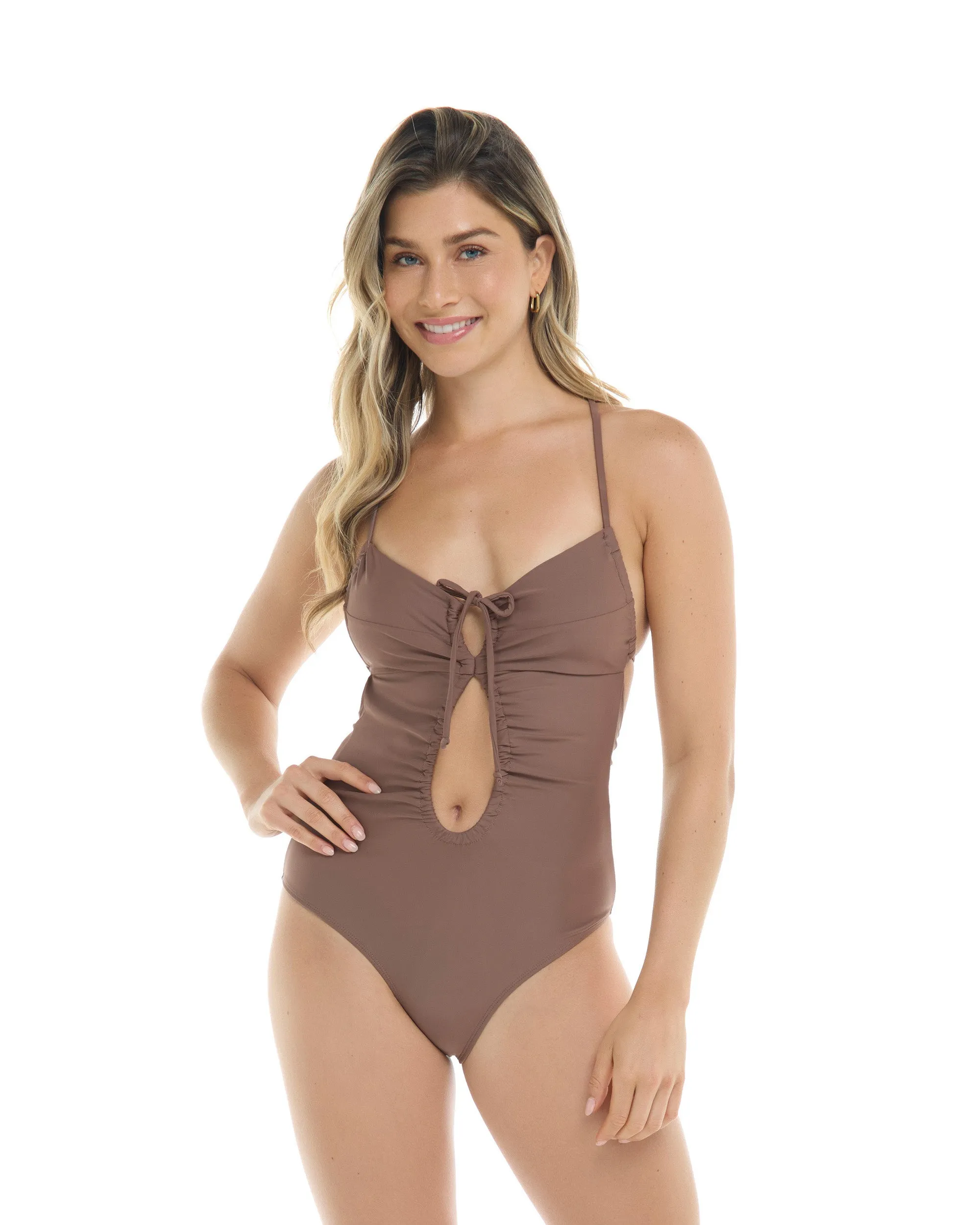 Smoothies Selena One-Piece Swimsuit - Latte sold by Body Glove