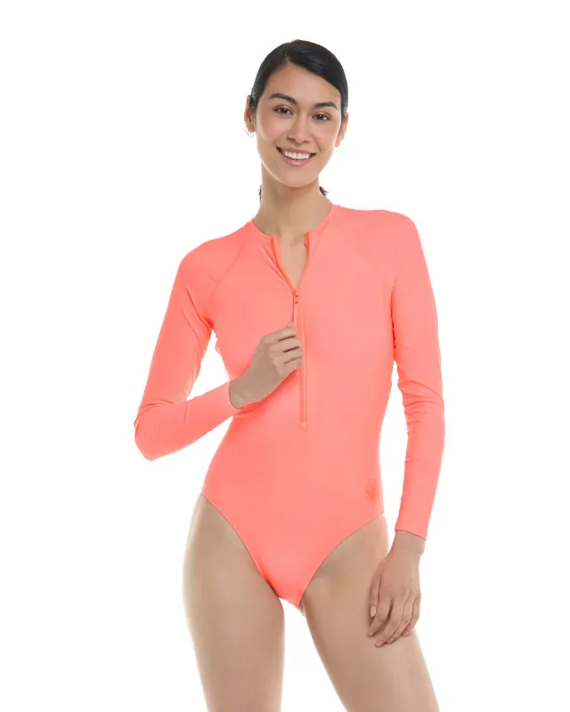 Smoothies Sloane One-Piece Swimsuit - Coral sold by Body Glove