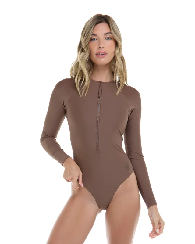 Smoothies Sloane One-Piece Swimsuit - Latte sold by Body Glove
