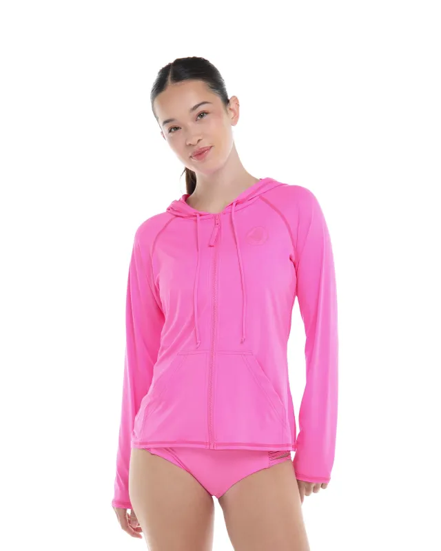 Smoothies Barbara Hoodie Rashguard - Sugar Plum made by Body Glove